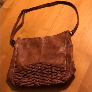 DAY & MOOD Isa Hobo Camel Beige Leather Handbag